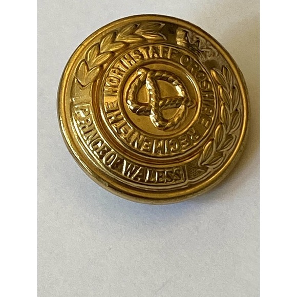 British Military Officers Buttons N, Staffordshire Regiment Prince of Wales (3) - Picture 2 of 7